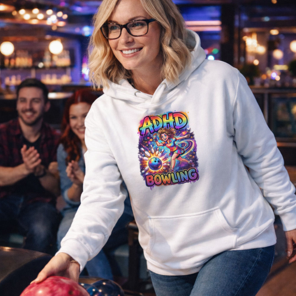 ADHD Bowling Woman Hoodie
