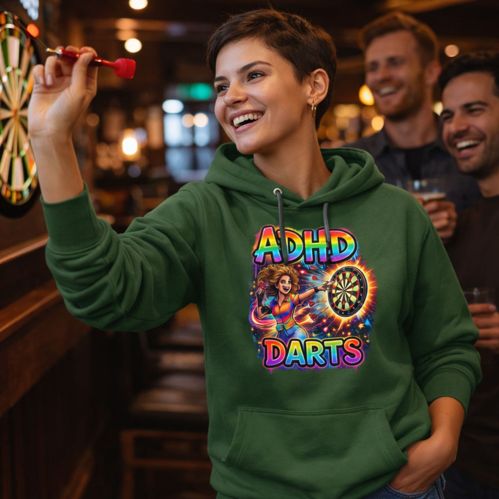 ADHD Darts Woman Hoodie