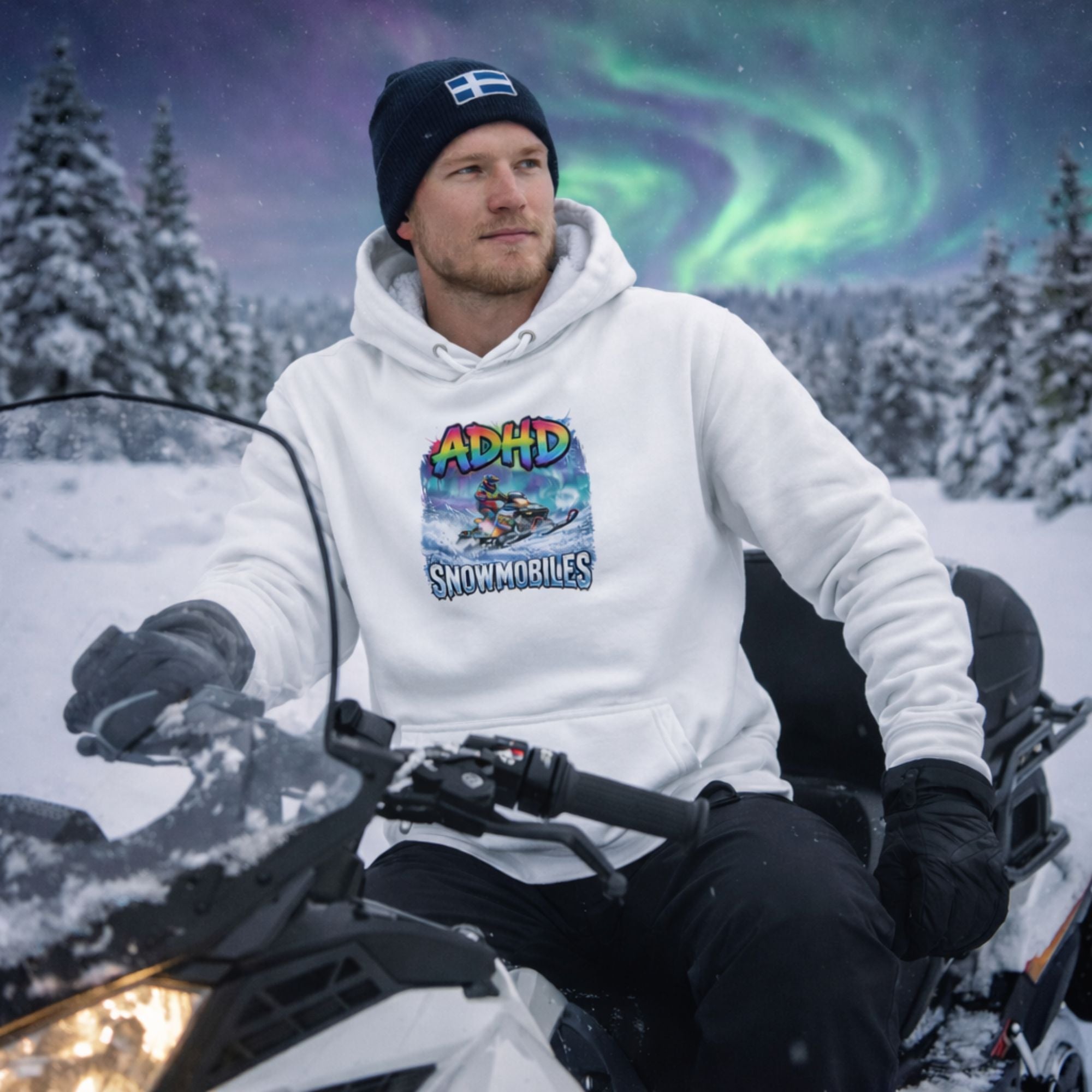 ADHD Snowmobiles Hoodie