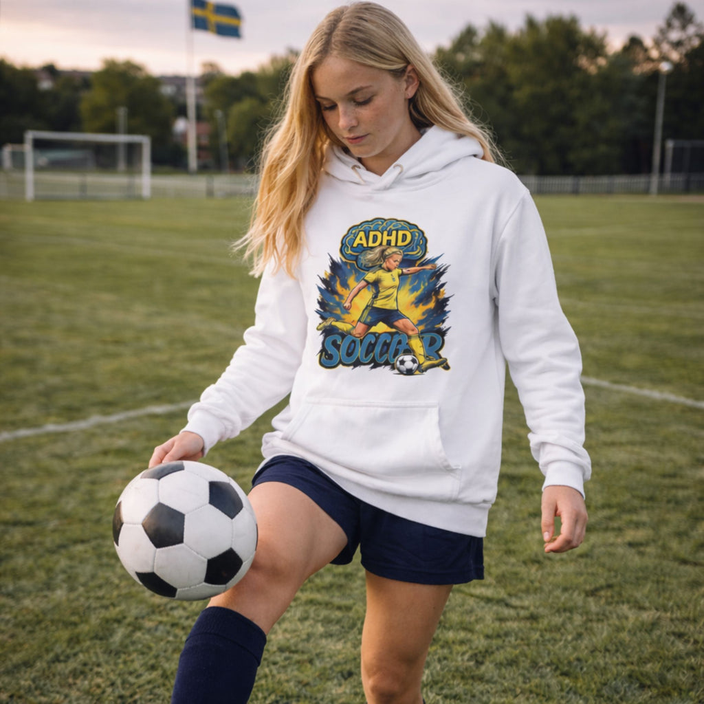 ADHD Soccer Girl  Hoodie