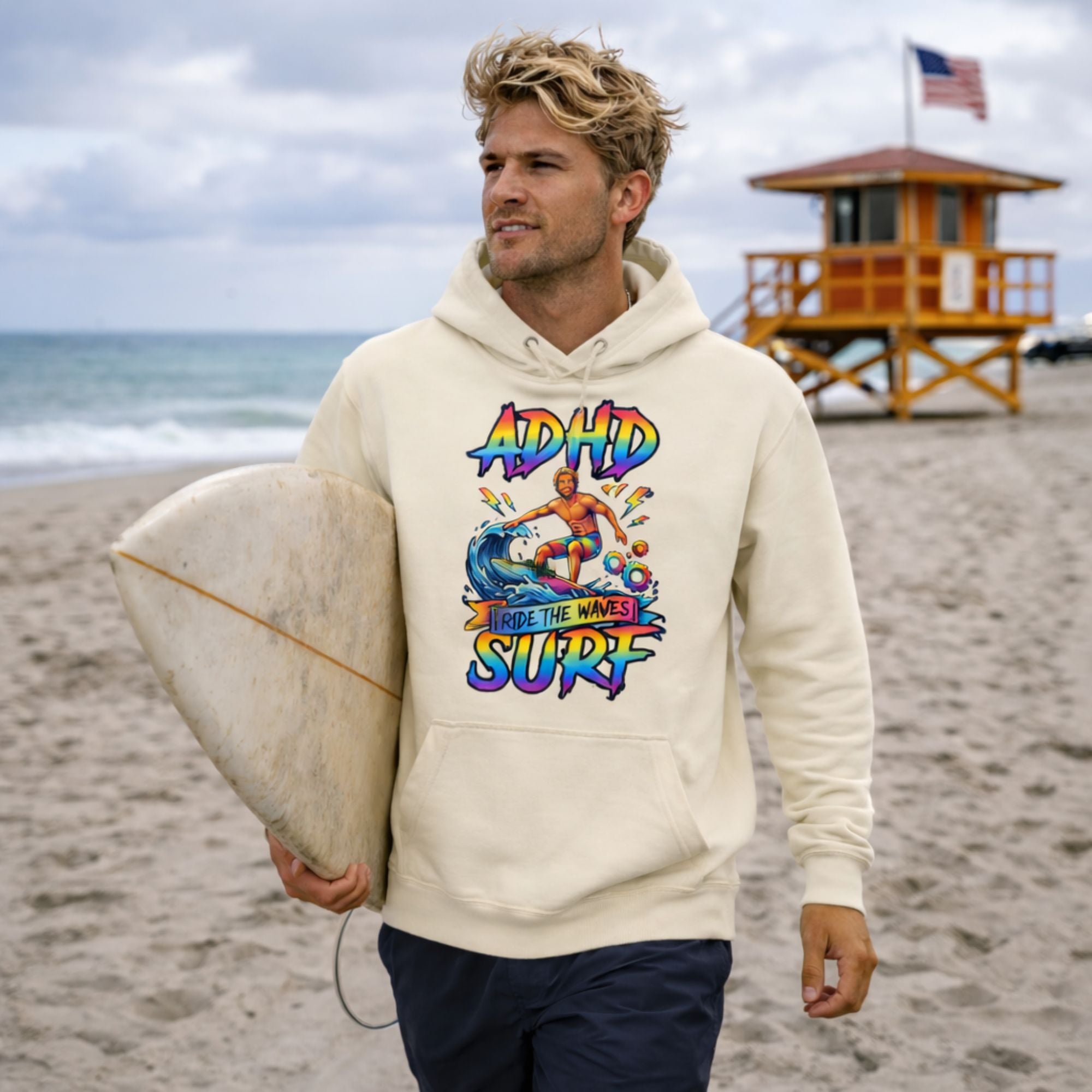 ADHD SURF MAN  Hoodie